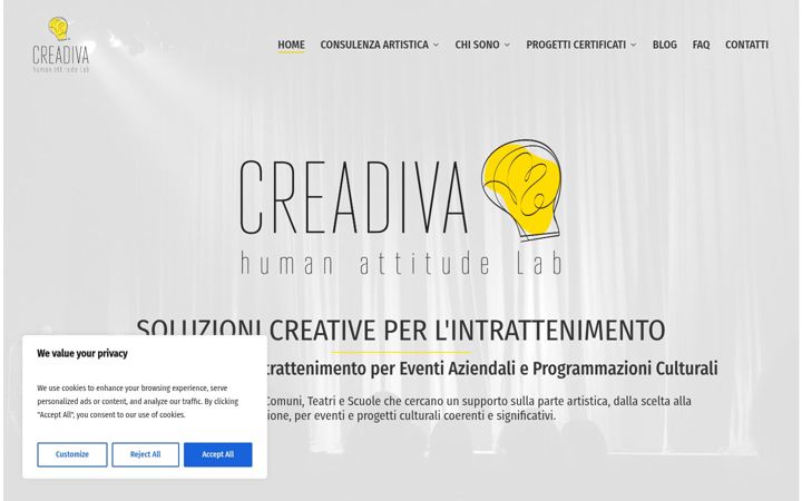 Screenshot of creadivalab.com