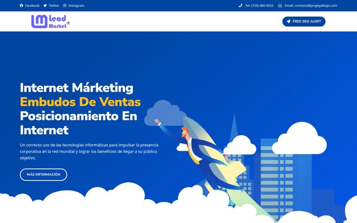 Screenshot of creadoresweb.com