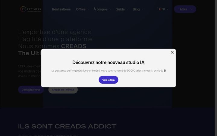 Screenshot of creads.com