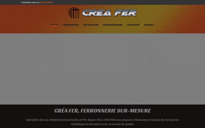 Screenshot ta' creafer-ferronnier.fr
