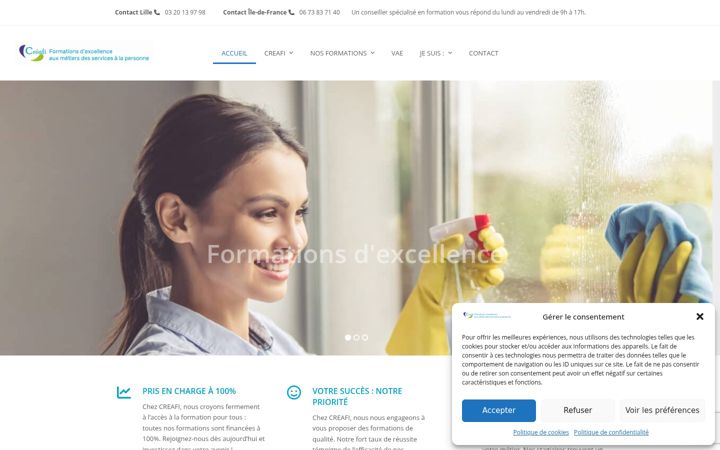 Screenshot of creafi.org