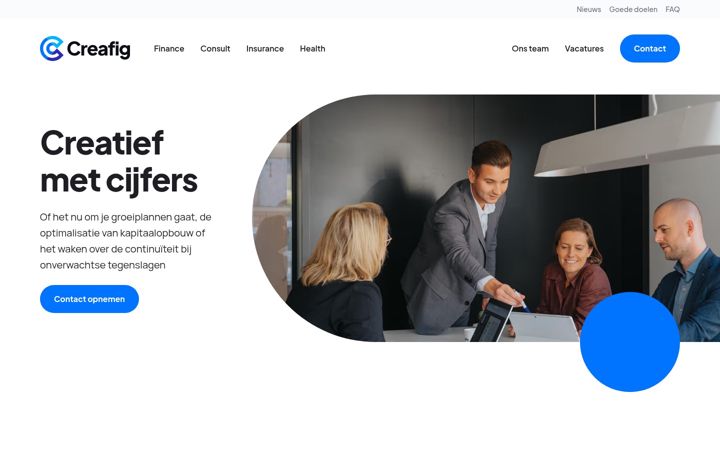 Screenshot of creafig.be