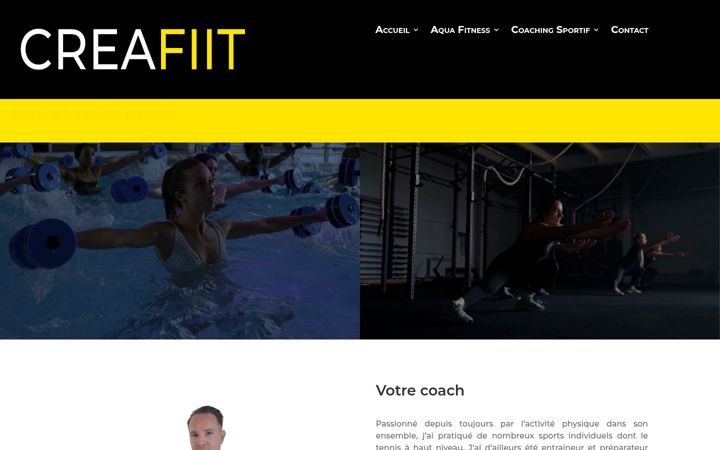 Screenshot of creafiit.ch
