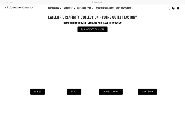 Screenshot of creafinity-collection.com