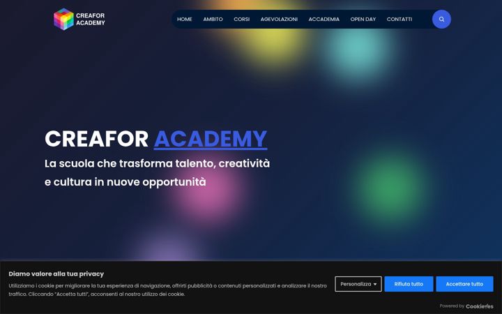 Screenshot of creaforacademy.it