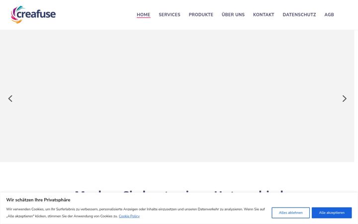 Screenshot of creafuse.com