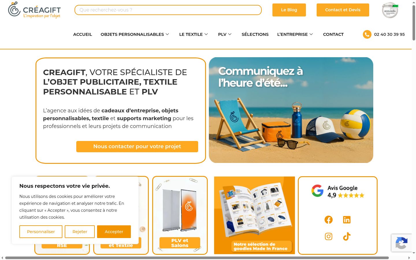 Screenshot tal-banner tal-kunsens muri qabel kwalunkwe interazzjoni