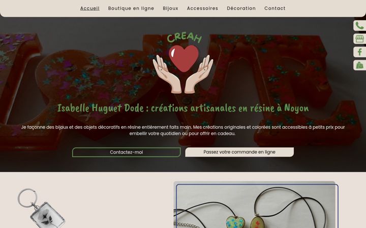 Screenshot of creah.fr