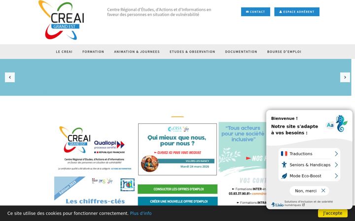 Screenshot of creai-grand-est.fr