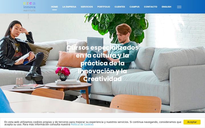 Screenshot of creainnovainstitute.com