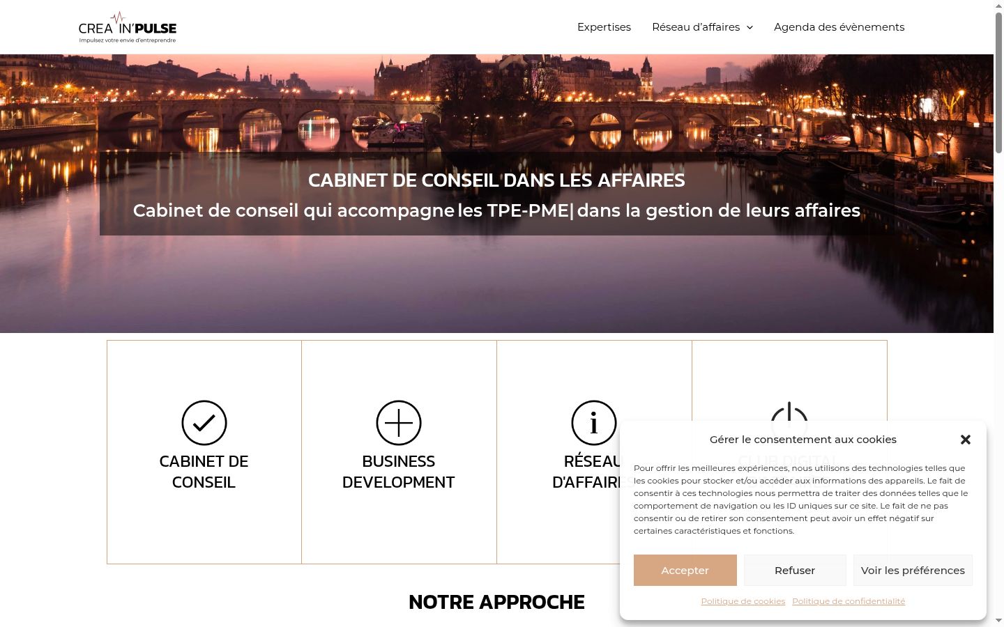 Screenshot tal-banner tal-kunsens muri qabel kwalunkwe interazzjoni