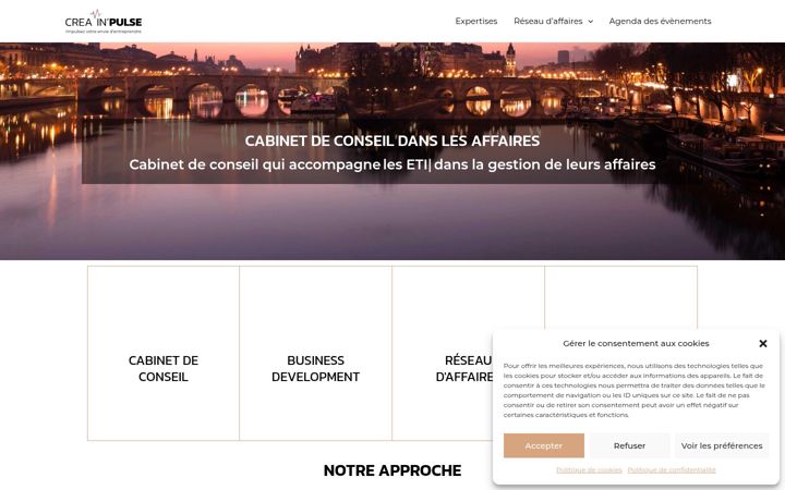 Screenshot ta' creainpulse.fr