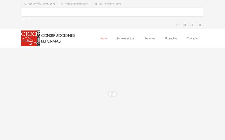 Screenshot of creainteriores.com