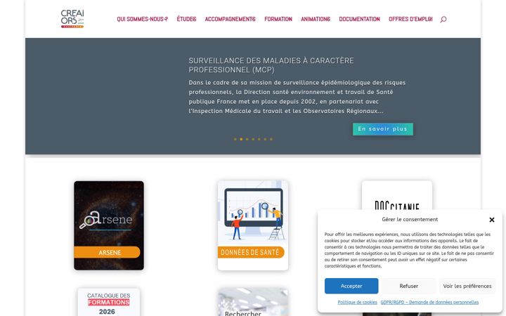 Screenshot of creaiors-occitanie.fr