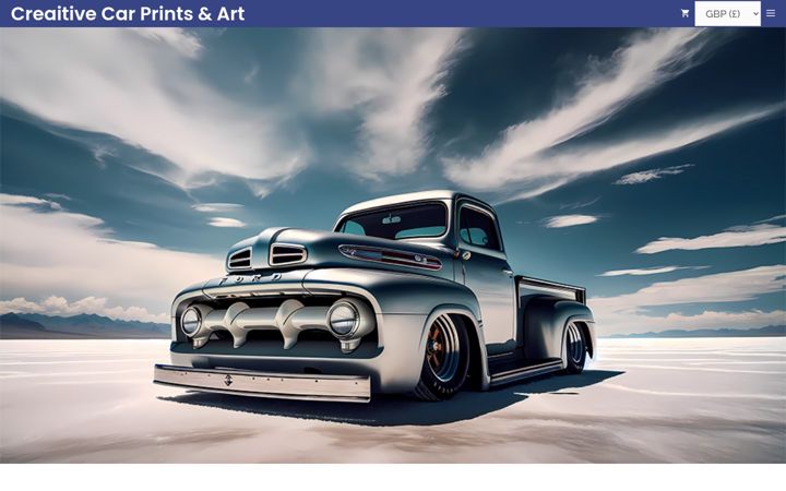 Screenshot of creaitiveprints.com