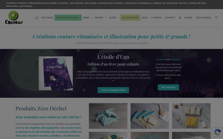 Screenshot of creakiwi.fr