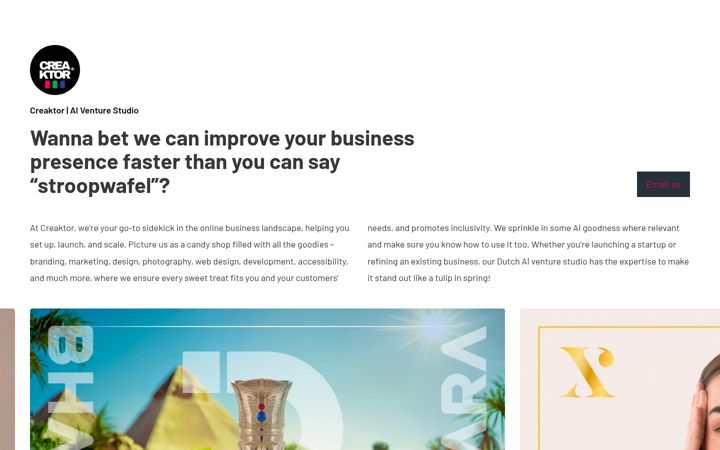 Screenshot of creaktor.com