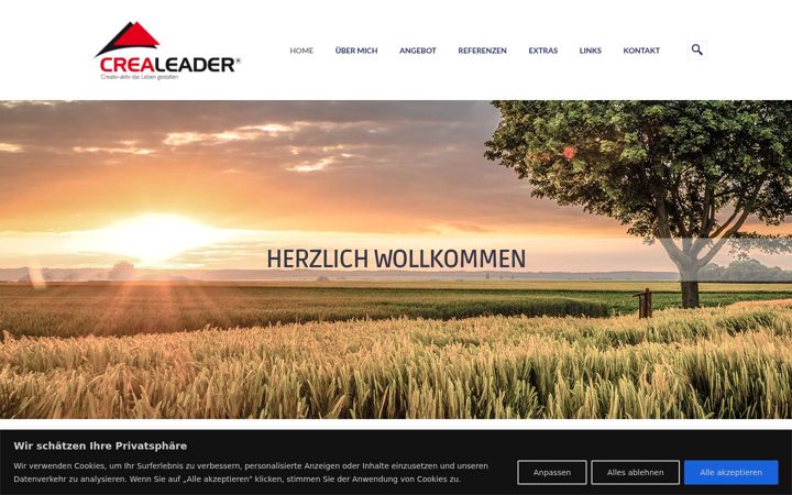 Screenshot of crealeader.ch