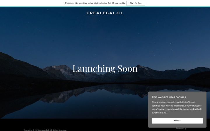 Screenshot of crealegal.cl