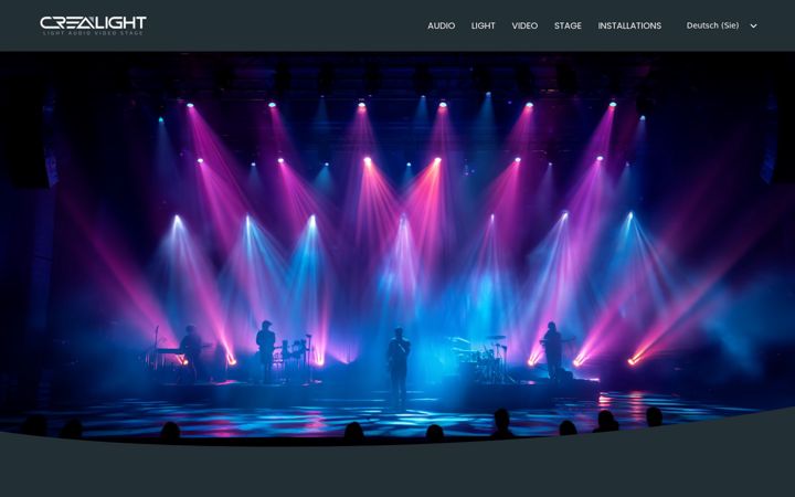 Screenshot of crealight.it
