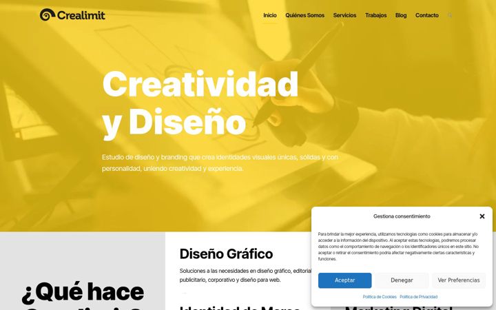 Screenshot of crealimit.es