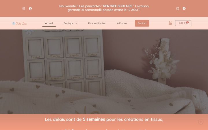 Screenshot ta' crealou.fr