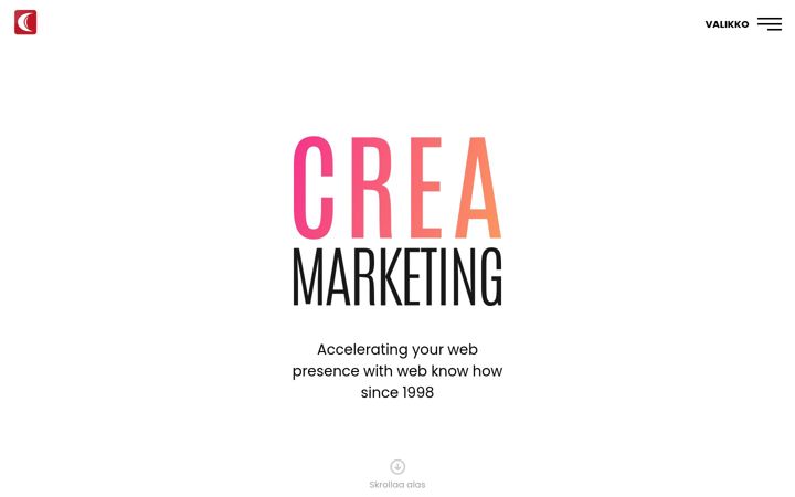 Screenshot of creamarketing.com