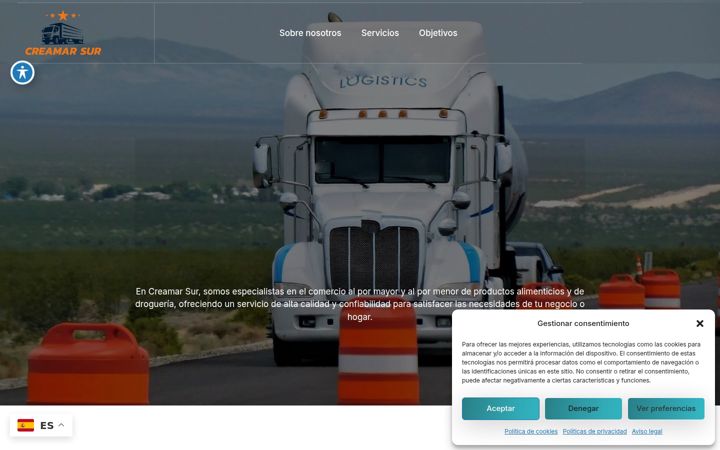 Screenshot of creamarsur.es