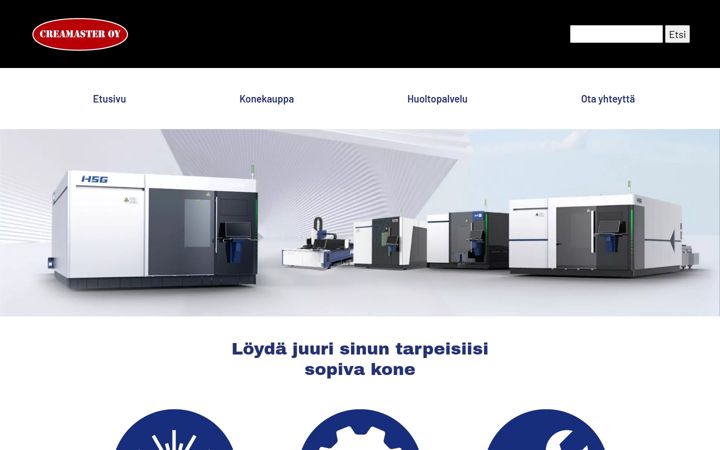 Screenshot of creamaster.fi