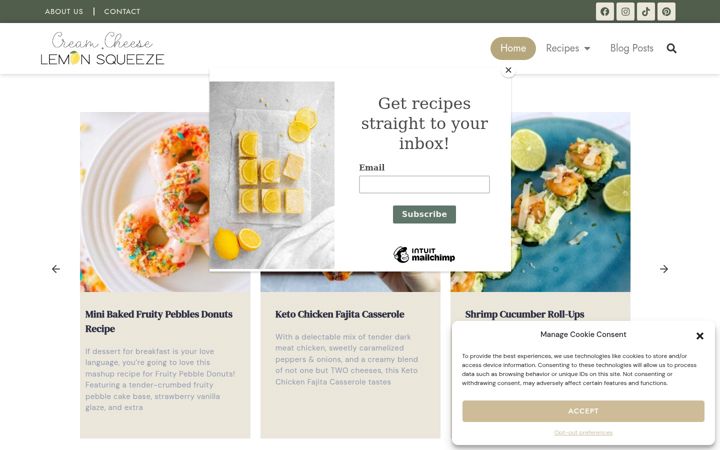 Screenshot of creamcheeseandlemonsqueeze.com