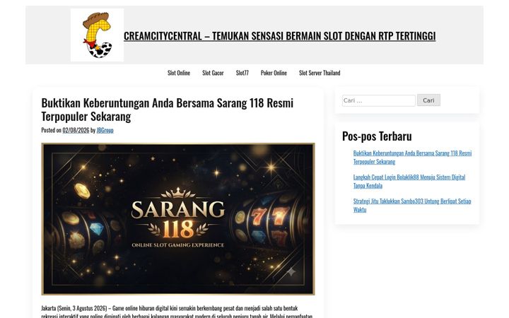 Screenshot of creamcitycentral.com