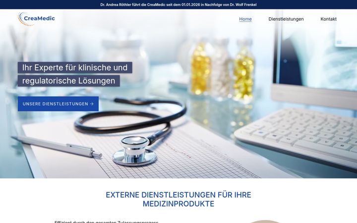 Screenshot of creamedic.de