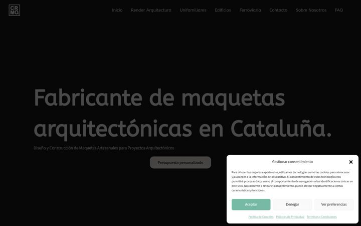 Screenshot of creamodel.com