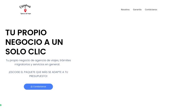 Screenshot of creamostuagenciadeviajes.com