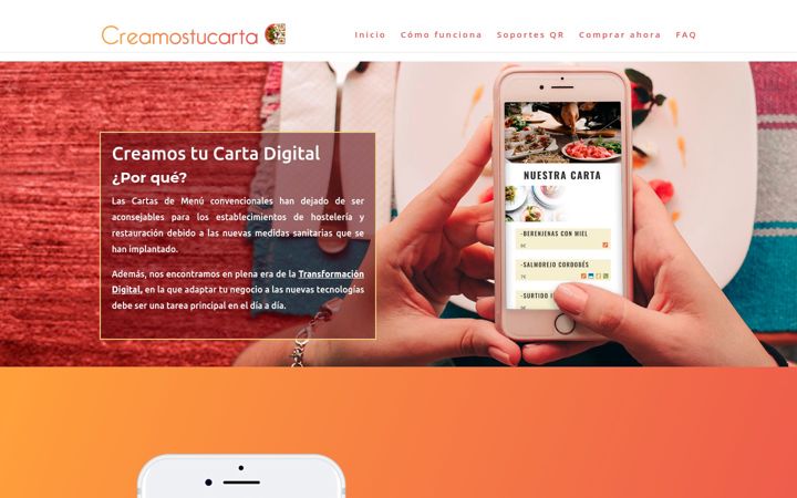 Screenshot of creamostucarta.es