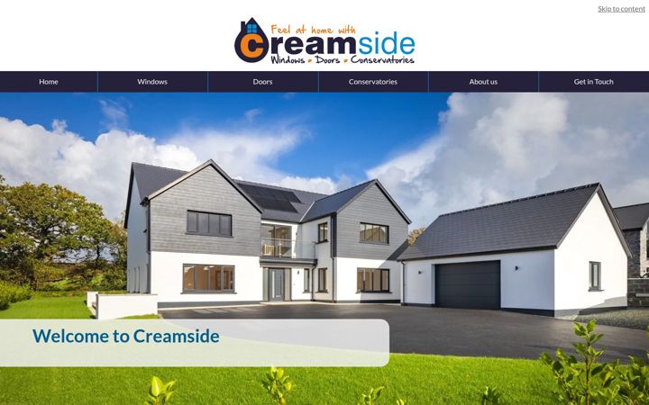 Screenshot of creamside.co.uk