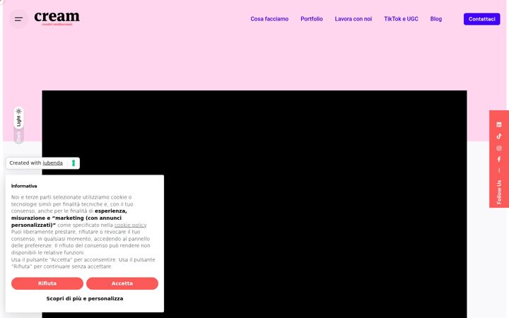 Screenshot of creamstudio.it