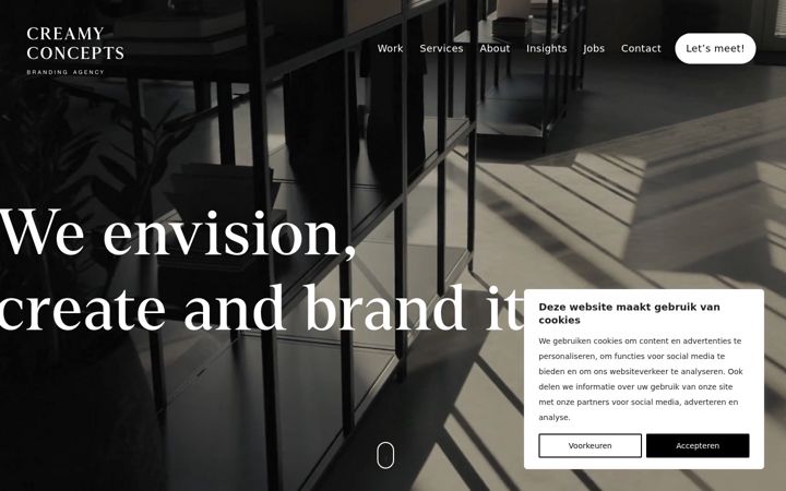 Screenshot of creamyconcepts.com