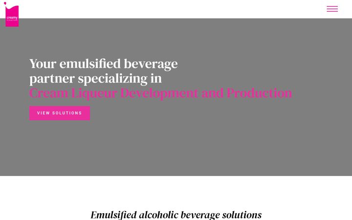 Screenshot of creamycreation.com