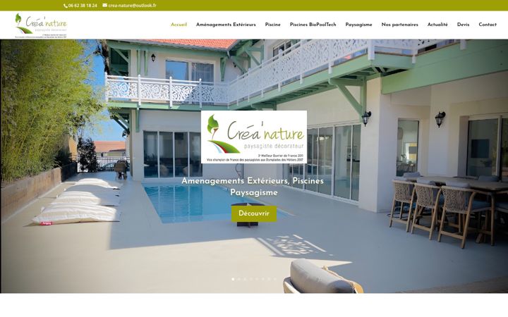 Screenshot of creanature-paysagiste-33.fr
