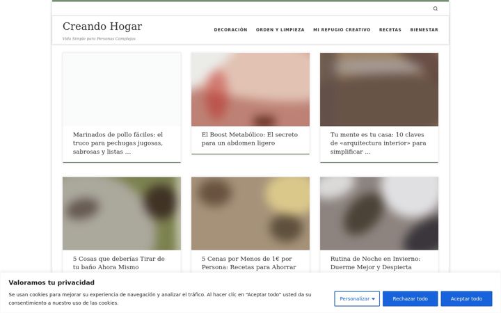 Screenshot of creando-hogar.com
