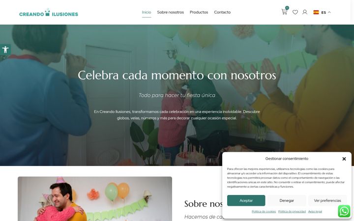 Screenshot of creando-ilusiones.com
