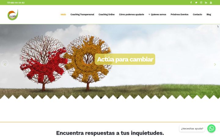 Screenshot of creandocoaching.com