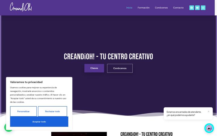 Zrzut ekranu creandoh.es