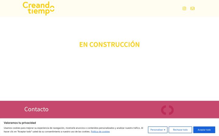 Screenshot of creandotiempo.com
