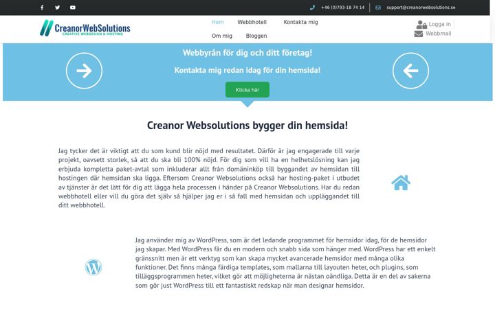 Screenshot of creanorwebsolutions.se