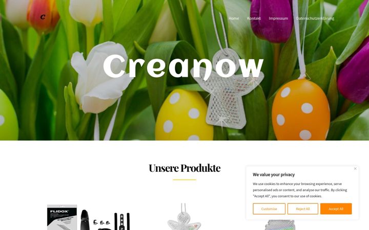 Screenshot of creanow.de