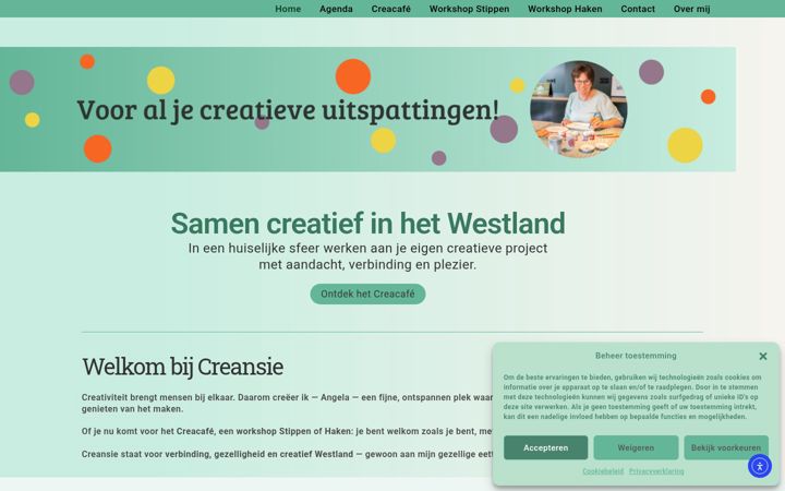 Screenshot of creansie.nl