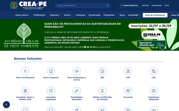 Screenshot του creape.org.br