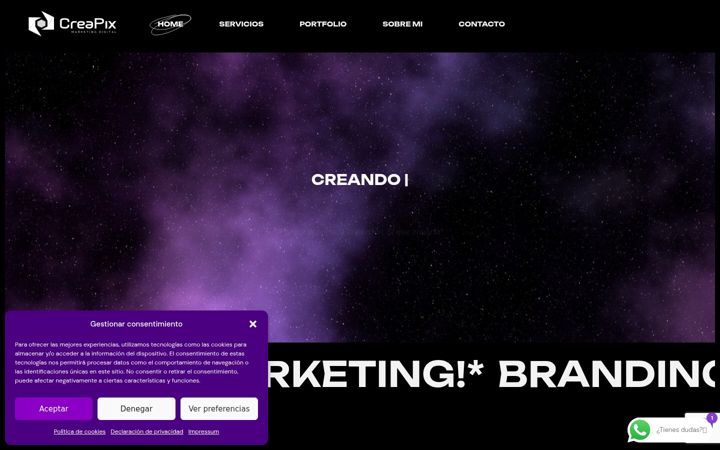 Screenshot of creapix-agency.com